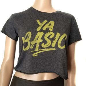 NWT The Colorful Geek | "Ya Basic" Crop Tee